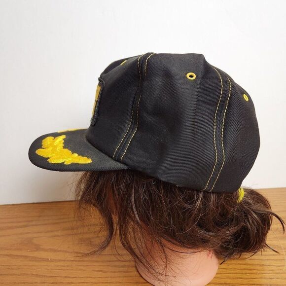 Vintage Cargill Seed Farm Patch Trucker Hat Snapback Cap Nomad Black Yellow - Picture 3 of 9